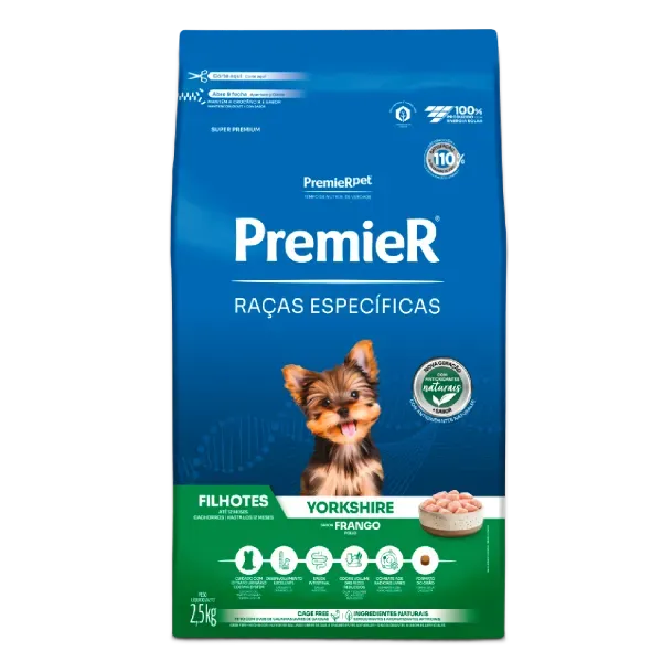 Ração Premier Raças Específicas Yorkshire Filhotes 2,5 kg